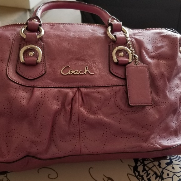 Vintage Coach Ashley Satchel - Rare Magenta C1182-F17130 - Picture 3 of 8